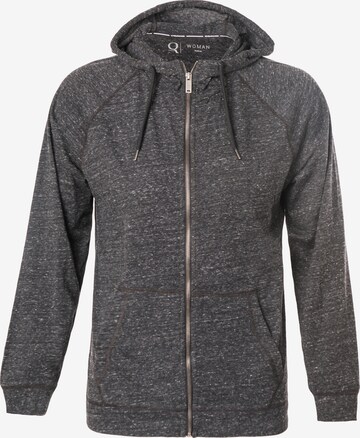 ENDURANCE Athletic Zip-Up Hoodie 'Olivia' in Black: front