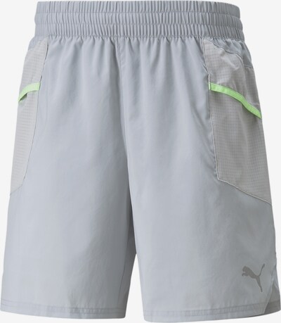 PUMA Workout Pants in Grey / Kiwi, Item view