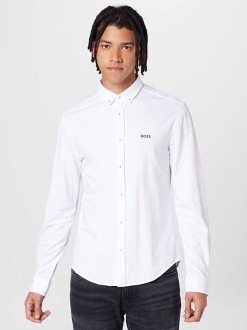 Regular fit Camicia 'BIADO' di BOSS in bianco: frontale