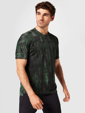 ADIDAS SPORTSWEAR Performance shirt 'Overspray Graphic' in Green: front