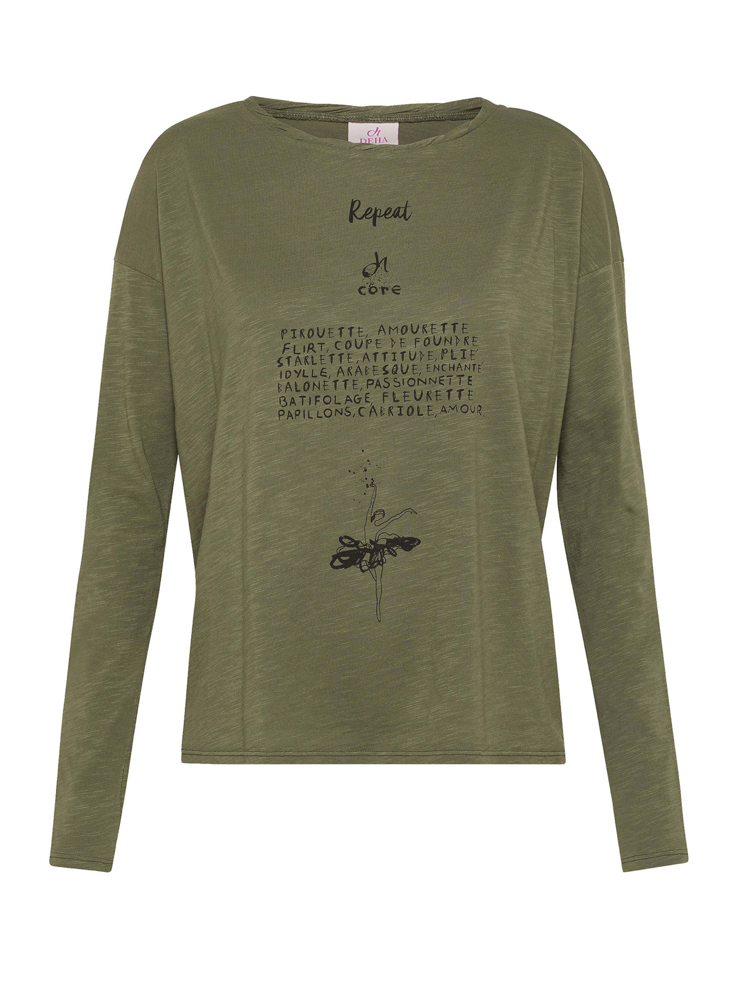 DEHA Shirt in Groen: voorkant