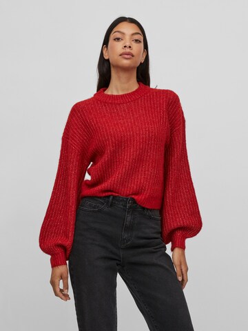 VILA Sweater 'FELO' in Red: front