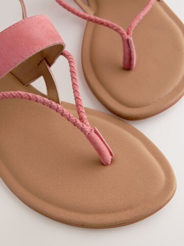 Next T-Bar Sandals in Orange