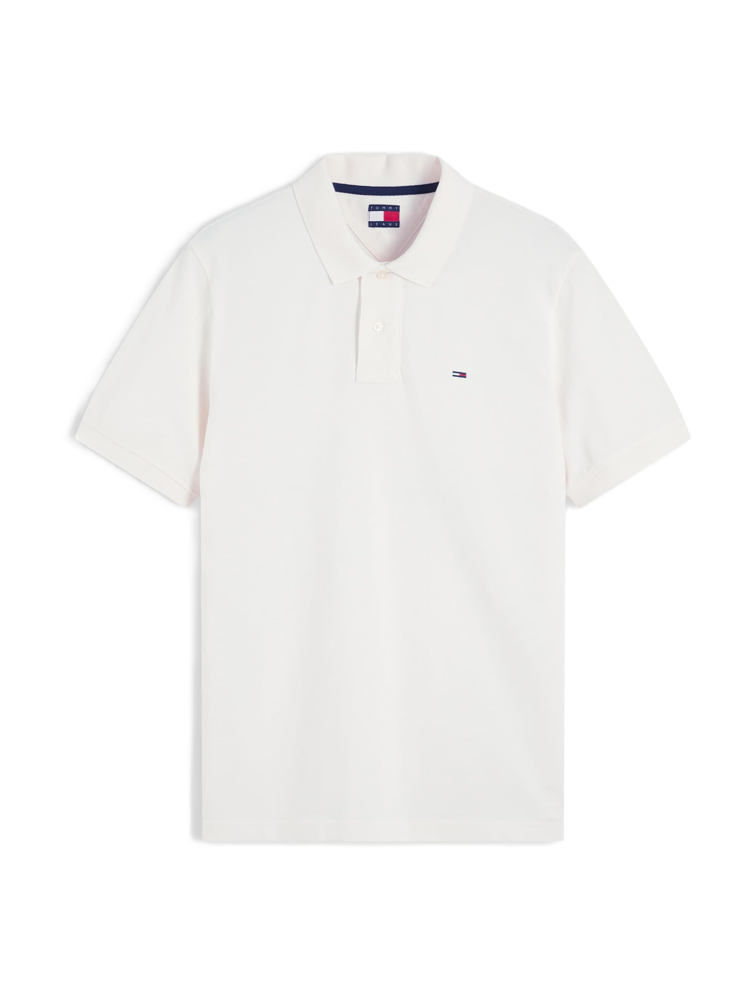 Tommy Jeans Shirt 'ESS' in Wit: voorkant