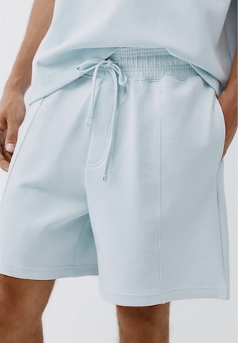 Pull&Bear Loosefit Kalhoty – modrá
