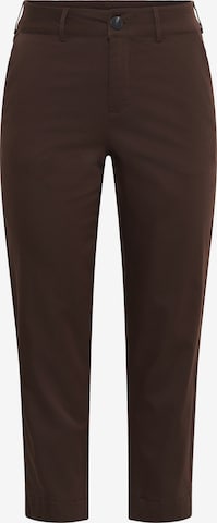 KAFFE CURVE Slimfit Chinosy 'KCleana' w kolorze brązowy: przód