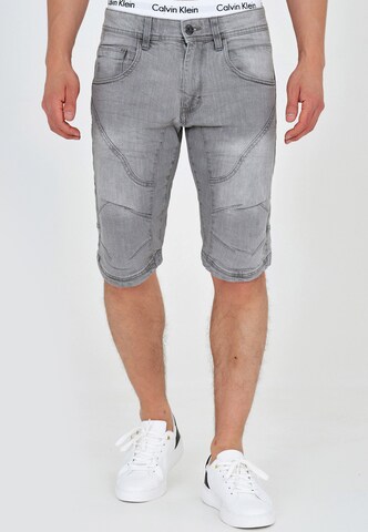 Regular Jean 'Leon' INDICODE JEANS en gris : devant