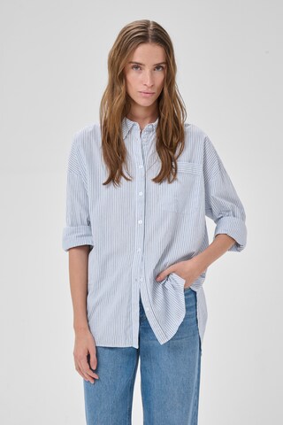 Chemisier My Essential Wardrobe en bleu : devant