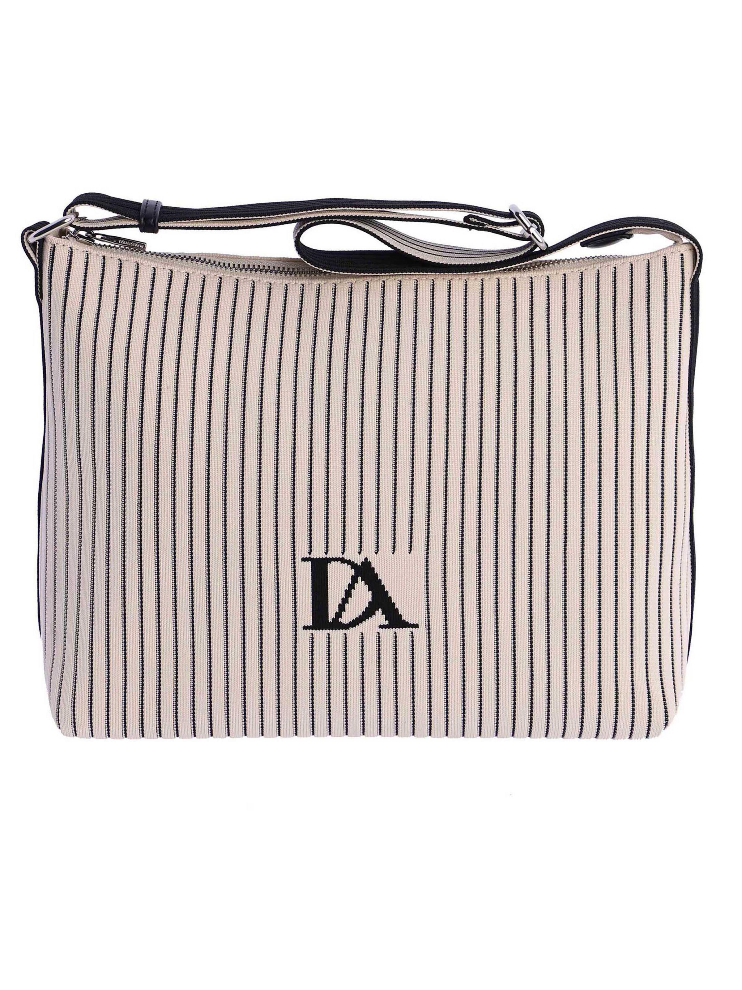 Don Algodon - Bolso de hombro 'Ayia' en negro: frente