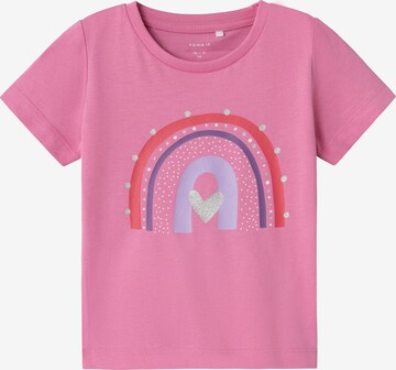 NAME IT T-shirt 'Beate' i rosa: framsida
