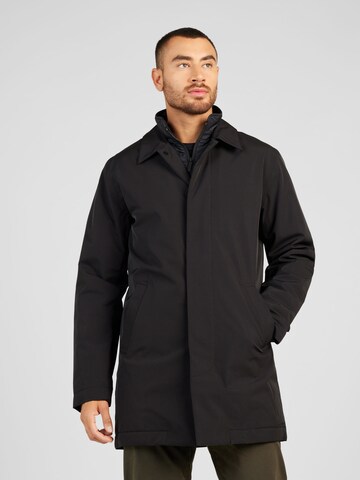 NN07 Ανοιξιάτικο και φθινοπωρινό παλτό 'Blake 8240' σε μαύρο: μπροστά