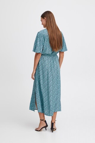 Robe-chemise 'VERA' ICHI en bleu