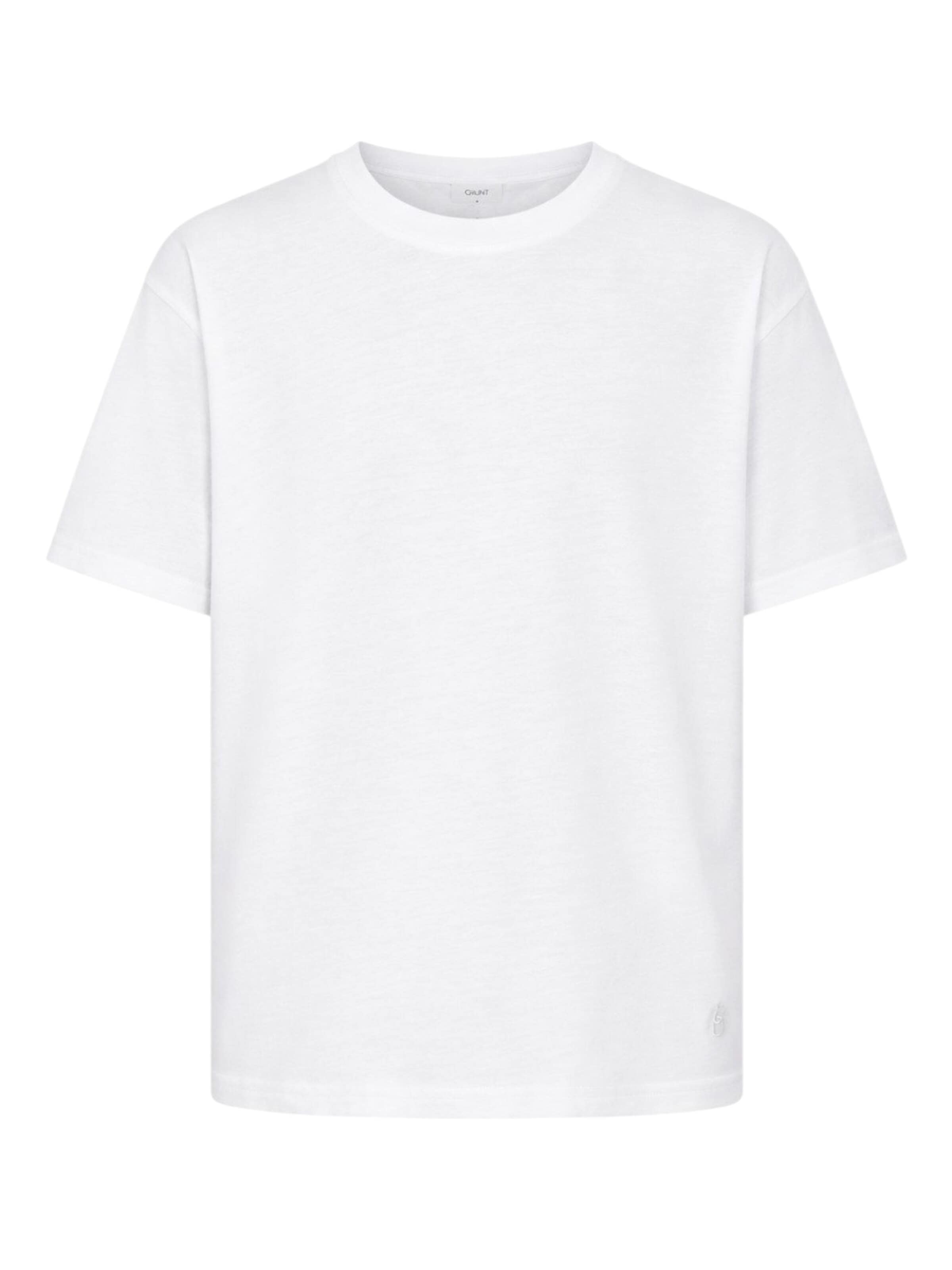 GRUNT Shirt 'GRUNT GRGREENWOOD BOXY TEE' in White: front