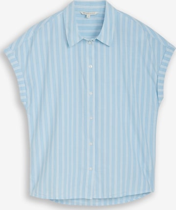 Chemisier TOM TAILOR DENIM en bleu : devant