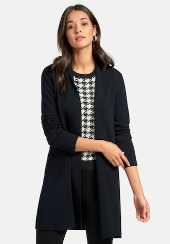 Peter Hahn Knit Cardigan in Blue: front