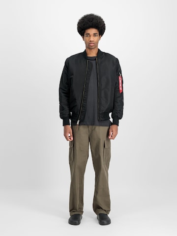 ALPHA INDUSTRIES - Casaco meia-estação 'Ma-1 VF 59' em preto: frente