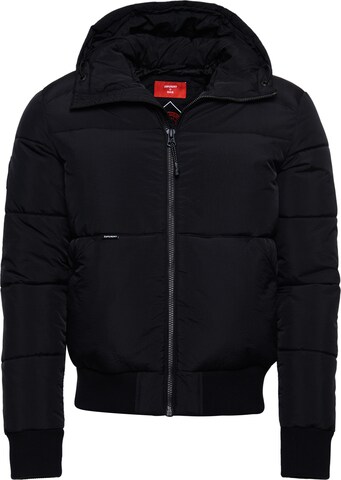 Superdry Winter Jacket in Black: front