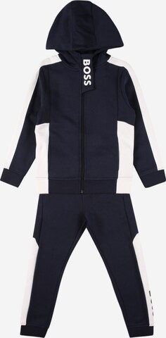 BOSS Kidswear Sweatsuit in Blue: front