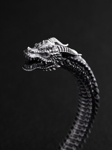 Braccialetto 'KAMPF DER DRACHEN' di REYTEL in argento