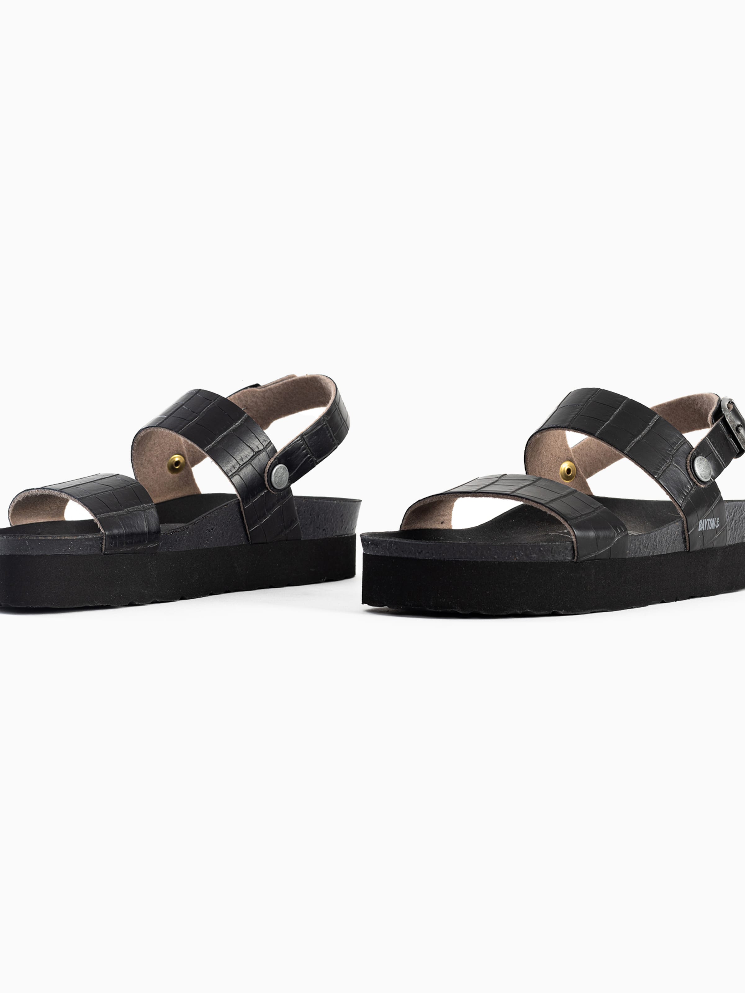 Bayton Sandały z rzemykami 'Almeria' w kolorze czarny