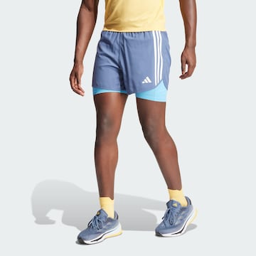 ADIDAS PERFORMANCE - Regular Calças de desporto 'Own the Run' em azul: frente