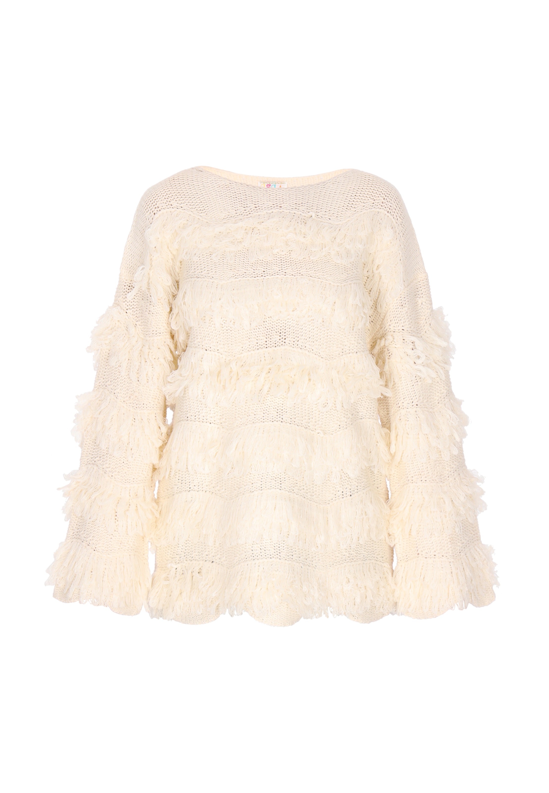 IZIA Sweter w kolorze biały: przód