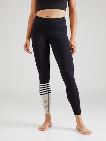 Hey Honey Skinny Sports trousers 'Lucky Clay' in Black: front