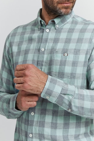 FQ1924 Regular fit Button Up Shirt 'YUNUS' in Blue