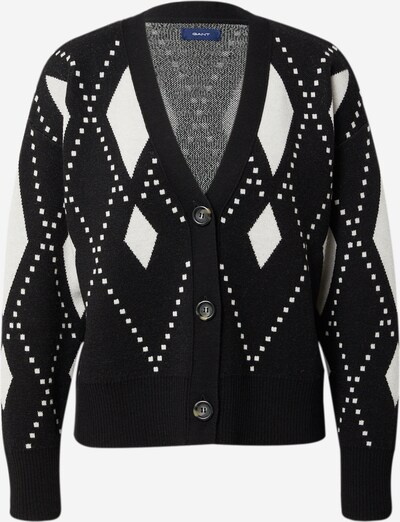 GANT Cardigan en noir / blanc, Vue avec produit