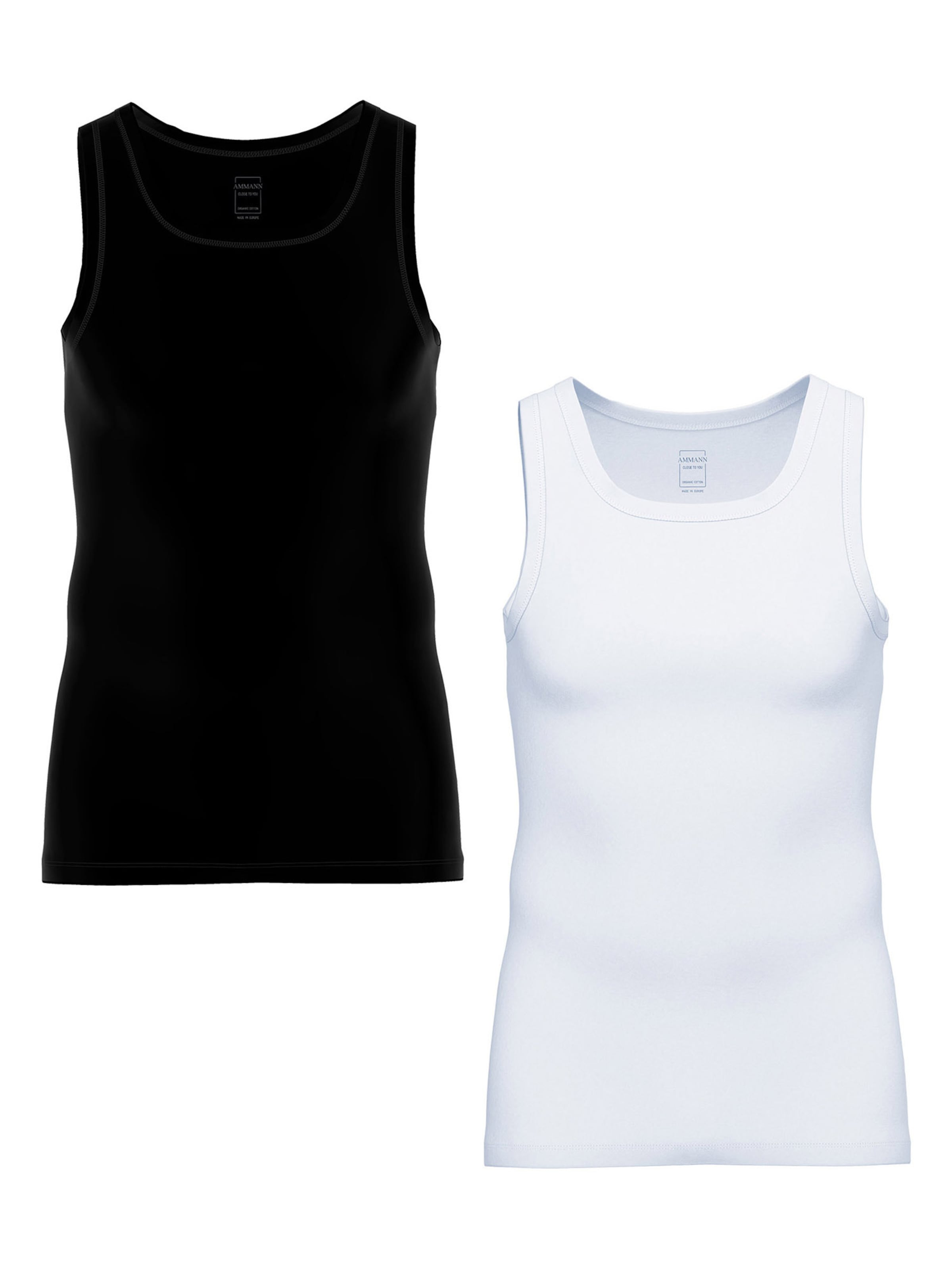 Maillot de corps ' Close To You ' Ammann en noir : devant