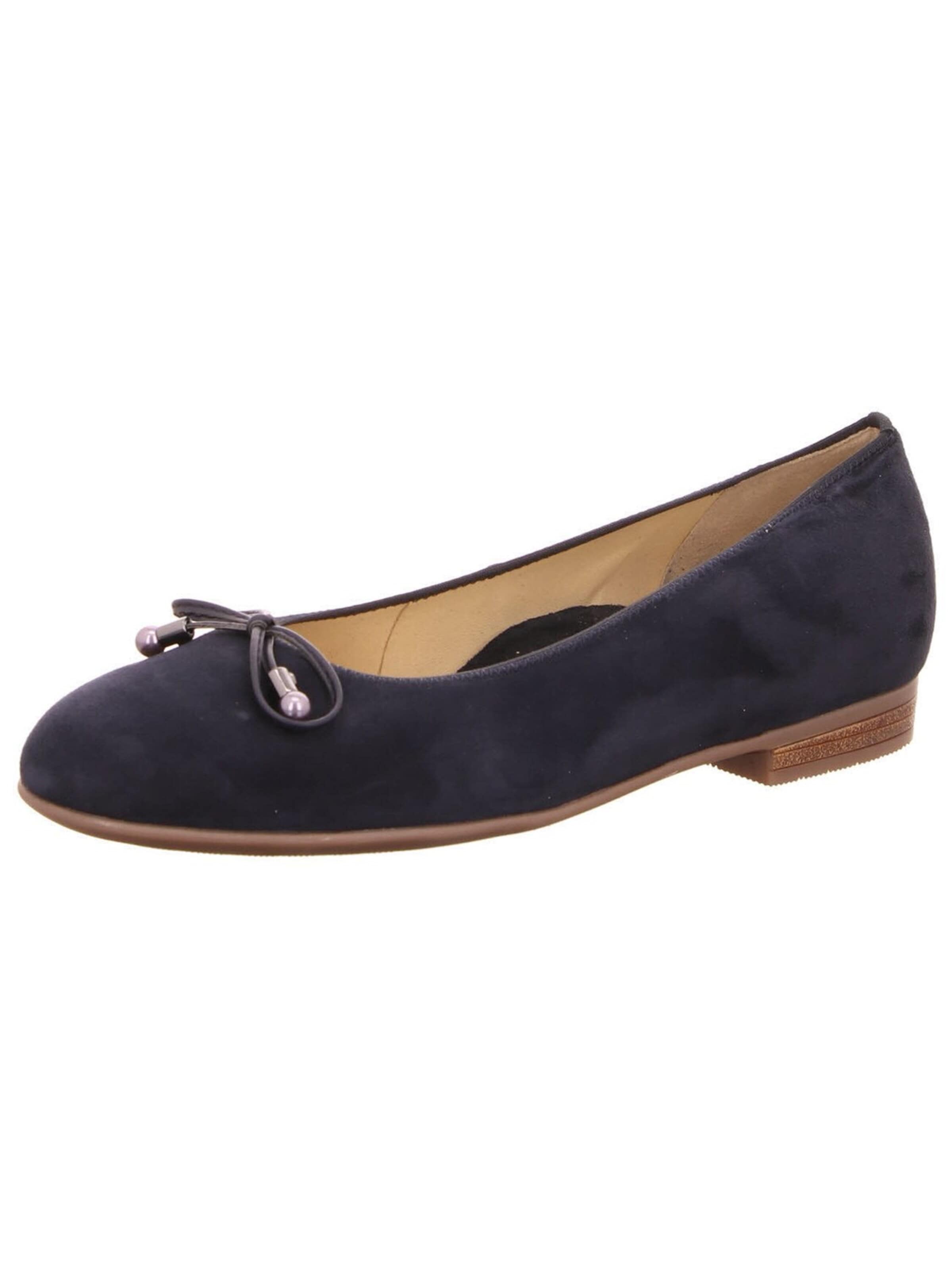 Ballerines 'Ballerina Damen 12-31324-13 Echtleder in blau' ARA en bleu : devant