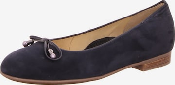 Ballerines 'Ballerina Damen 12-31324-13 Echtleder in blau' ARA en bleu : devant