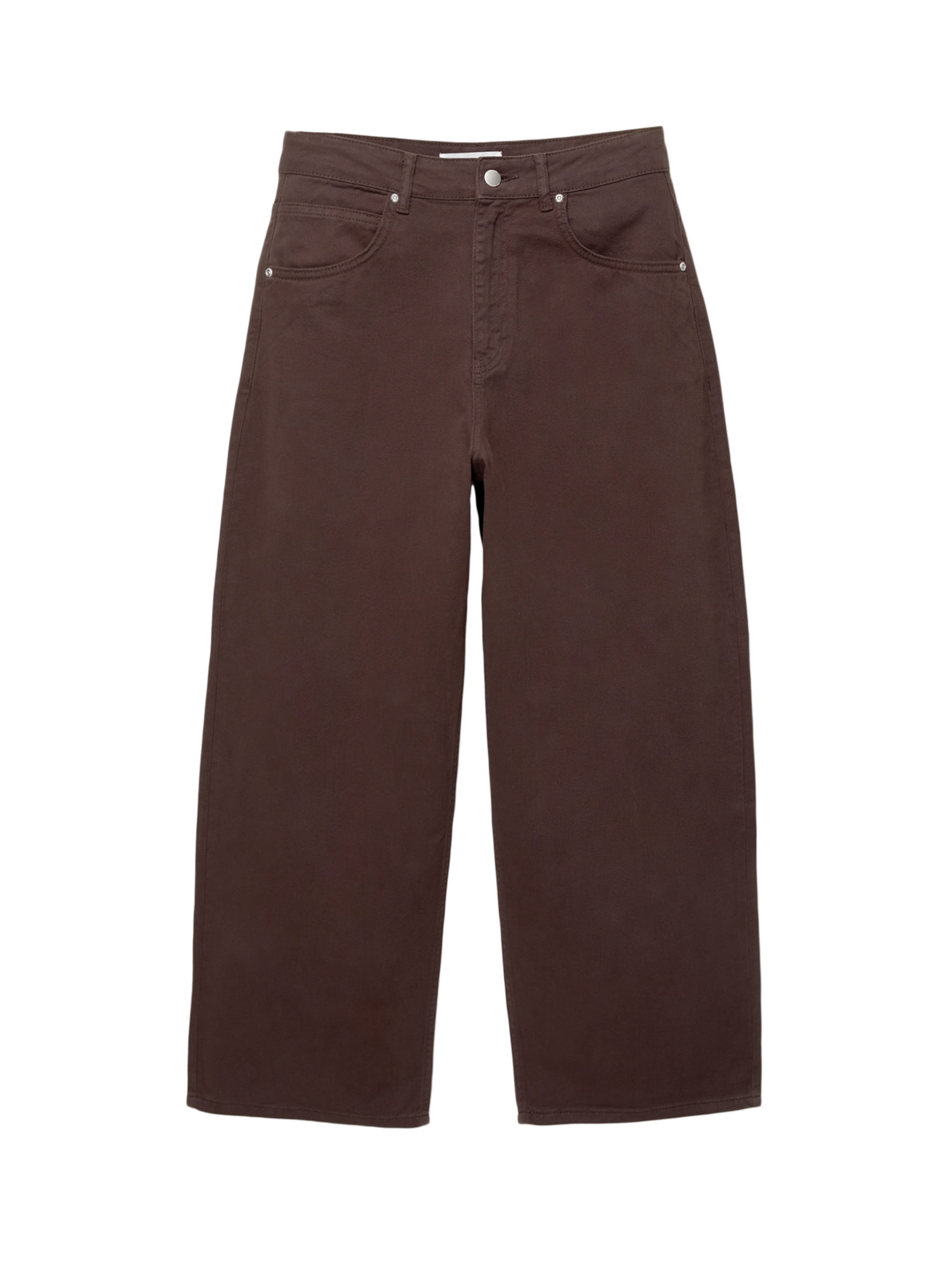 Pull&Bear Vrečasti Kavbojke | rjava barva: sprednja stran