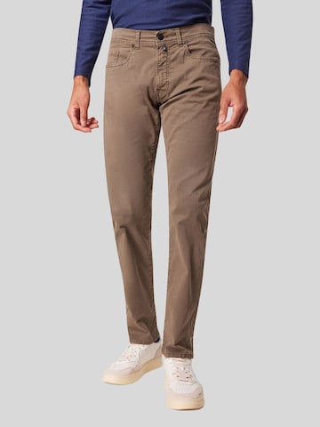 PIERRE CARDIN Slimfit Jeans 'PC-Lyon' in Bruin: voorkant