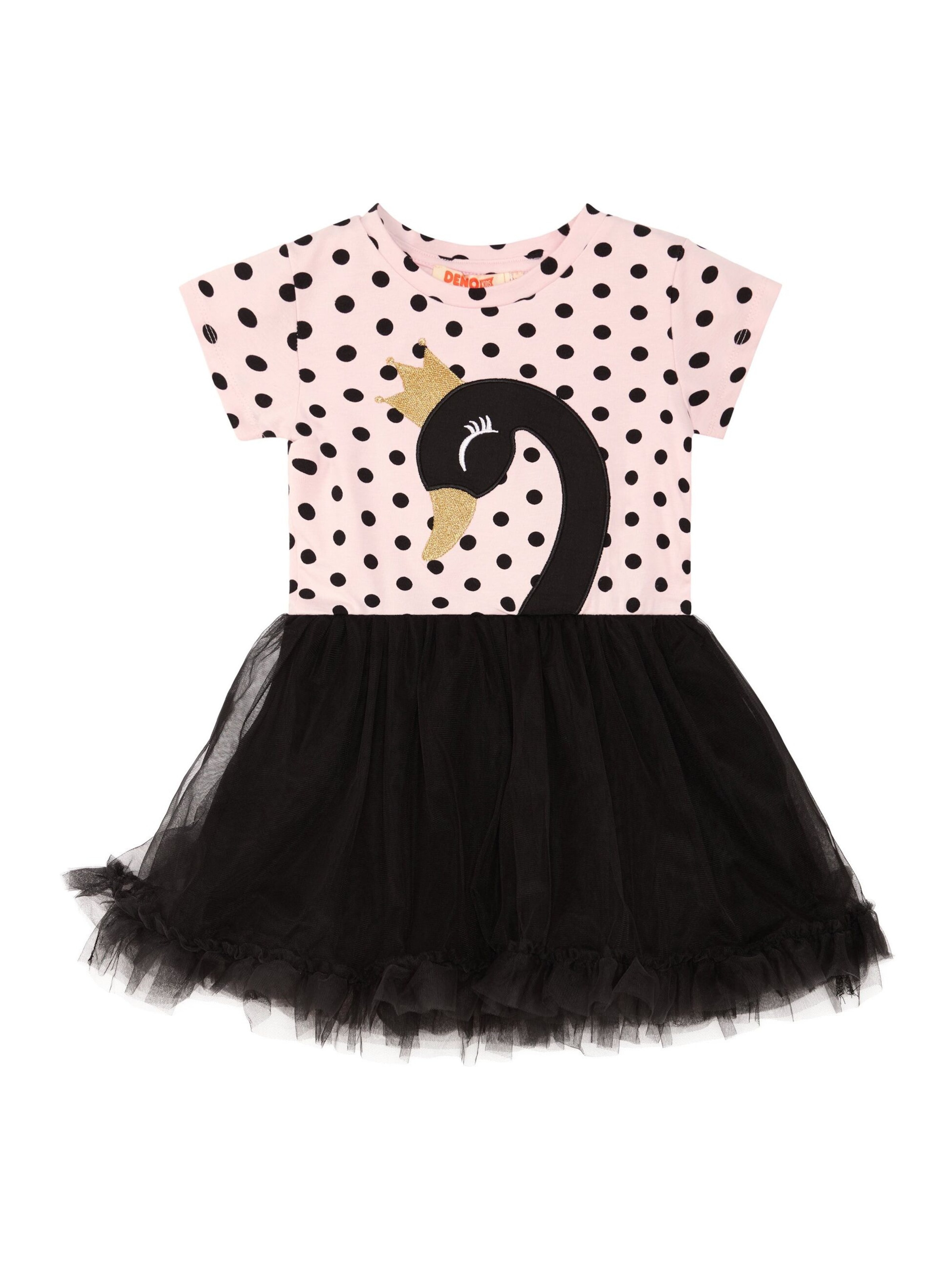 Denokids Kleid 'Swan Tulle' in Pink: Vorderseite