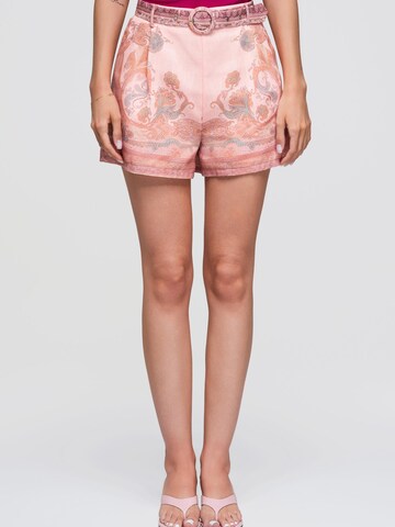 Ombre - regular Pantalón en rosa