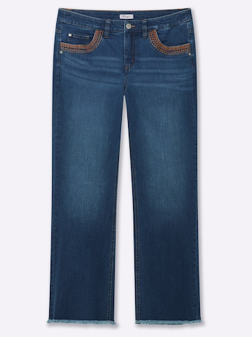 SHEEGO Bootcut Jeans i blå