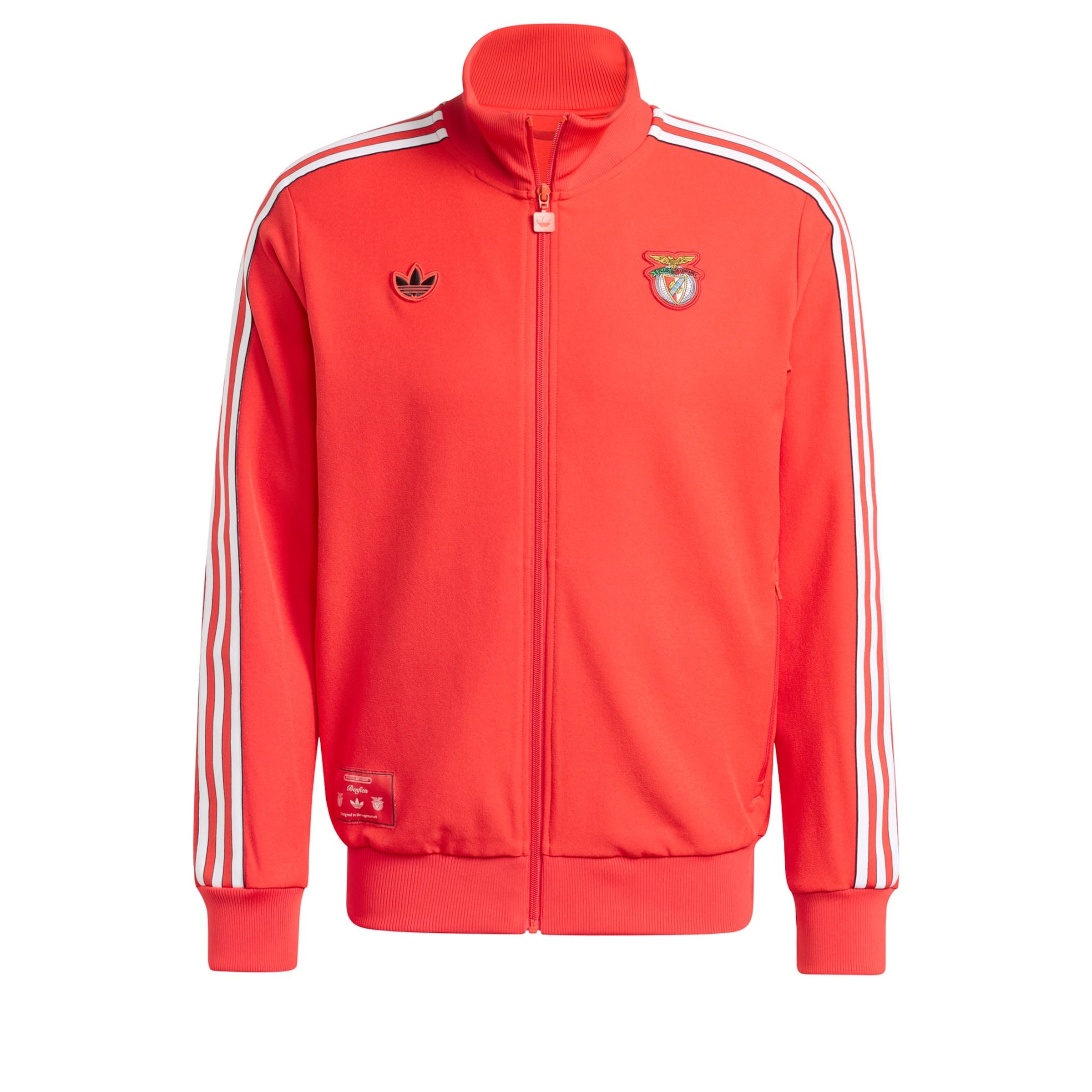 ADIDAS ORIGINALS Sudadera con cremallera deportiva 'Benfica Lissabon Terrace' en rojo / negro / blanco, Vista del producto