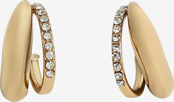Boucles d'oreilles DKNY en or : devant