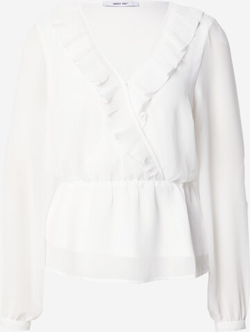 ABOUT YOU Blouse 'Cassia' in White: front