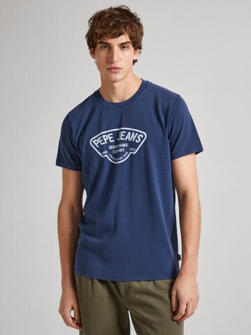 Maglietta 'Cherry' di Pepe Jeans in blu: frontale