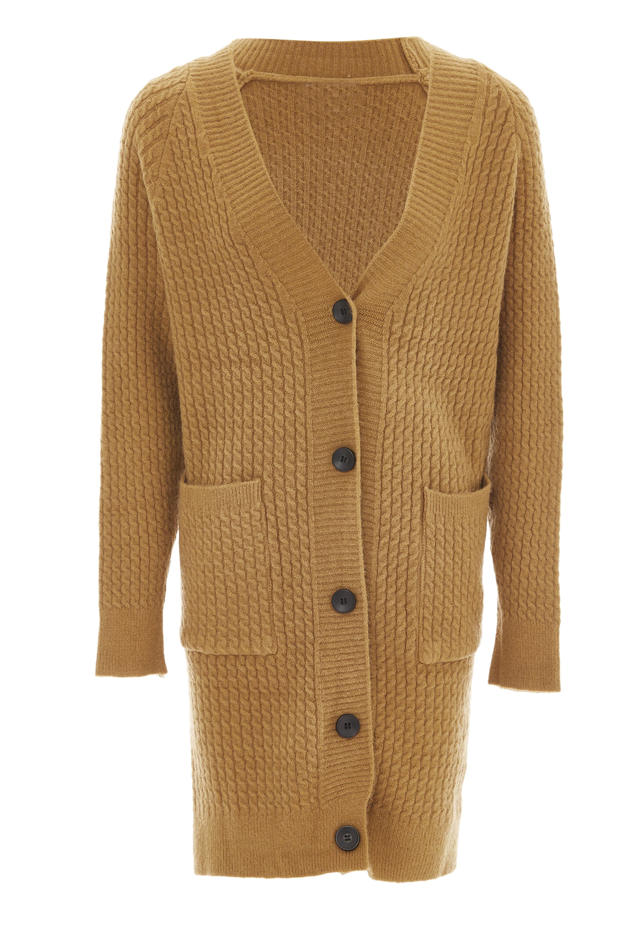 RISA Вязаная кофта в Коричневый: спереди