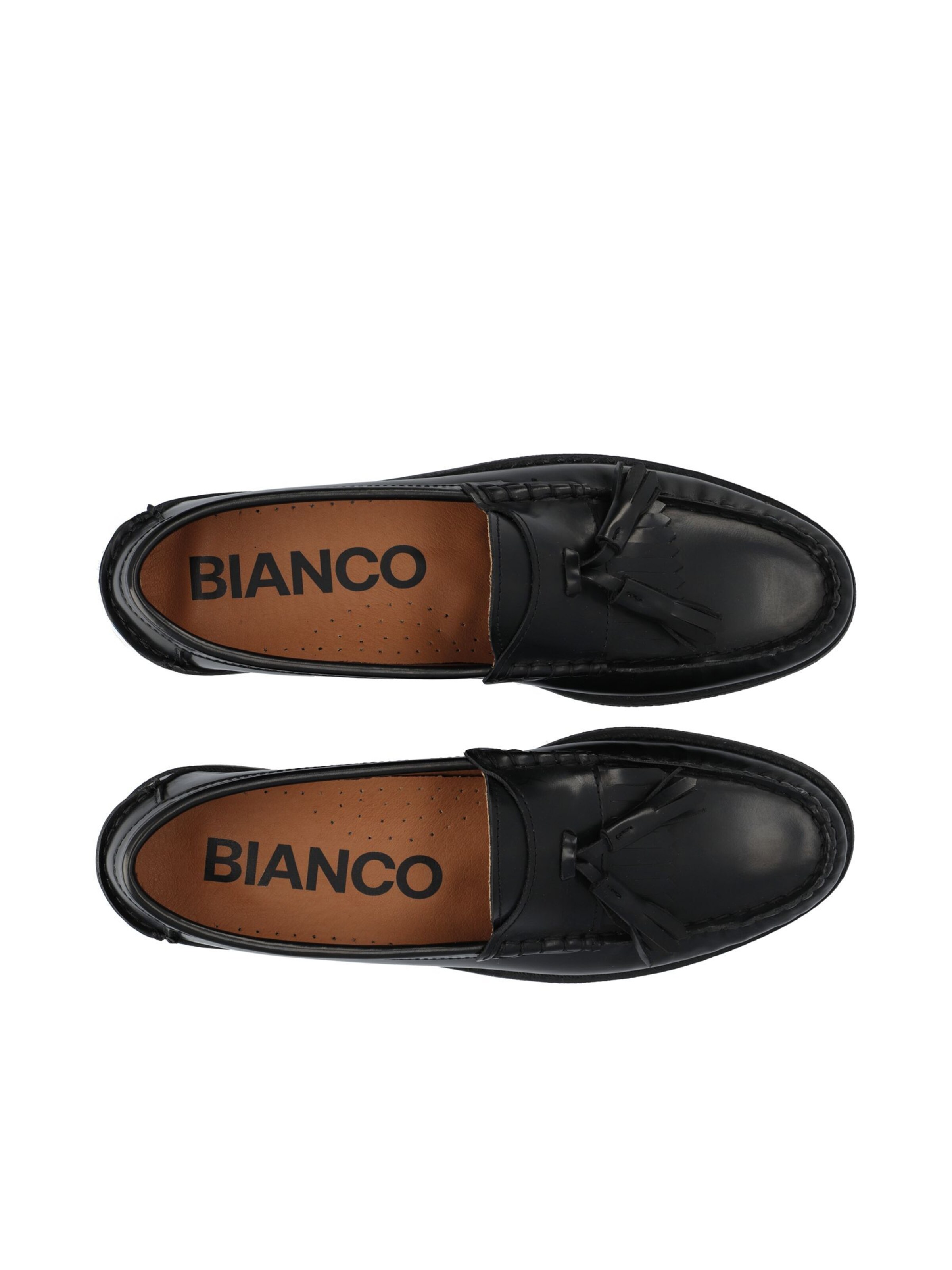 Mocassino di Bianco in nero
