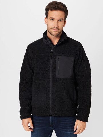 Woodbird Between-Season Jacket 'Josh' in Black: front