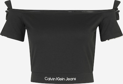 Tricou Calvin Klein Jeans pe negru / alb, Vizualizare produs