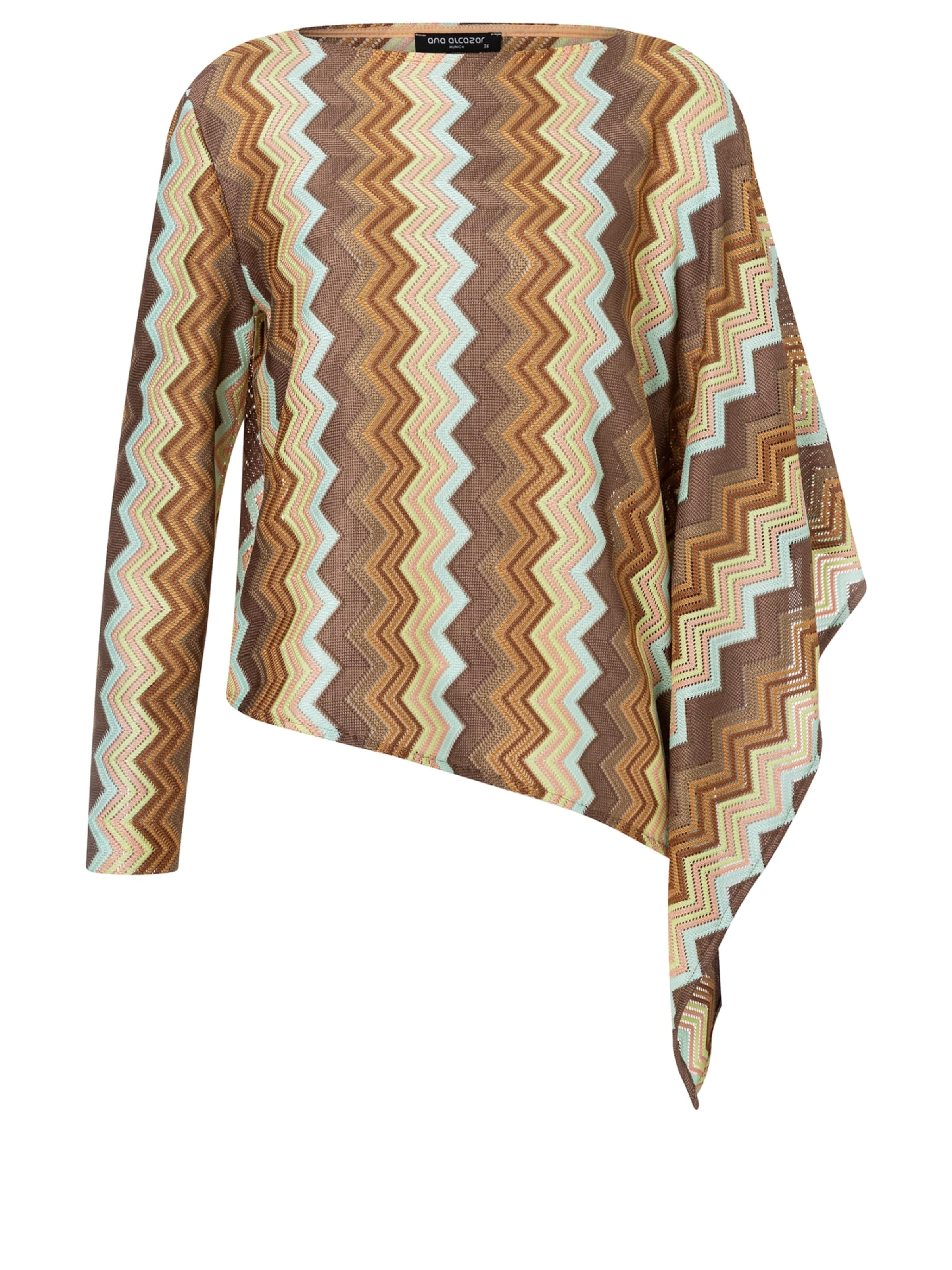 Ana Alcazar Top 'Duola' in Braun: Vorderseite