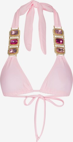 Triangle Hauts de bikini 'Boujee' Moda Minx en rose : devant