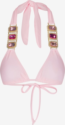 Moda Minx Bikini top 'Boujee' in Gold / Light pink / Ruby red, Item view