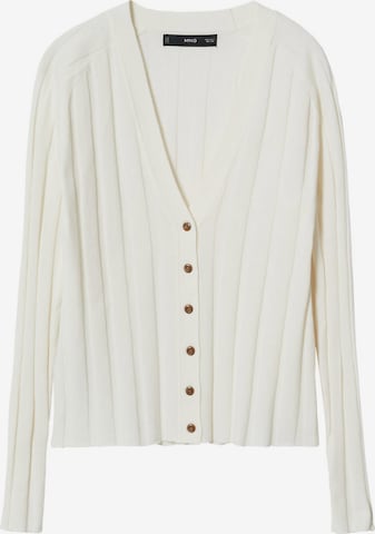 MANGO Strikkejakke 'FLURRY' i beige: forside