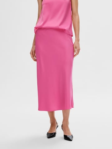 SELECTED FEMME Rok 'Lena' in Roze: voorkant